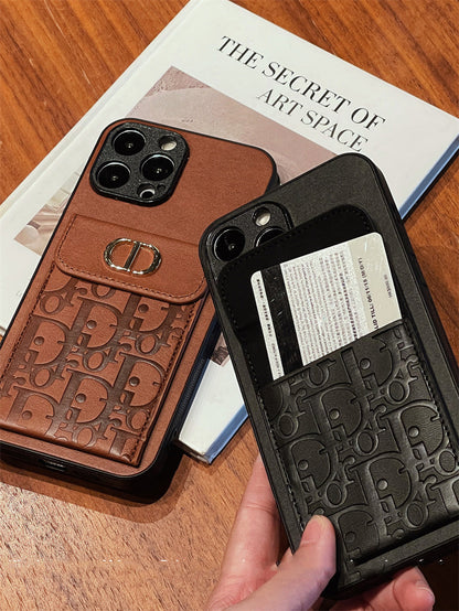 Luxurious leather coin purse case