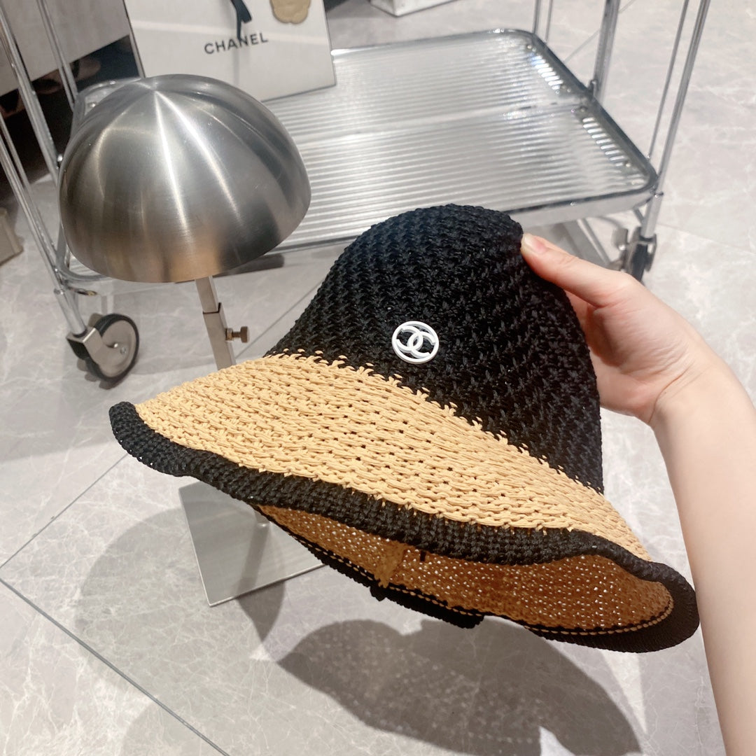 Fashion Straw Bucket Hat