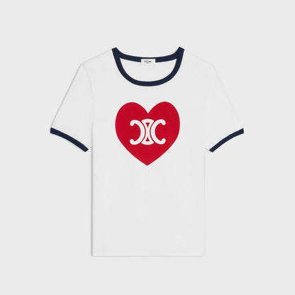 Triomphe Heart Cotton T-Shirt