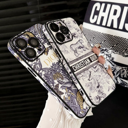 Forest Tiger Flower Leather Case