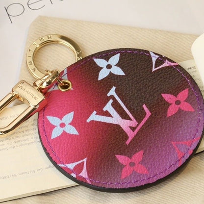 Gradient Purple Monogram Keychain