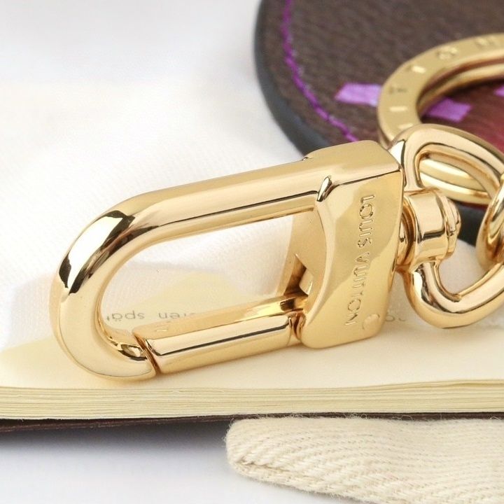Gradient Purple Monogram Keychain