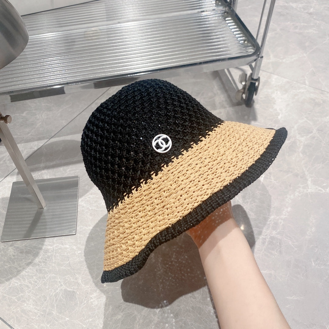 Fashion Straw Bucket Hat