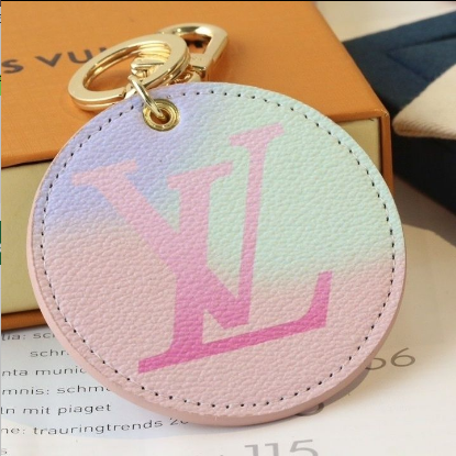 Gradient Purple Monogram Keychain