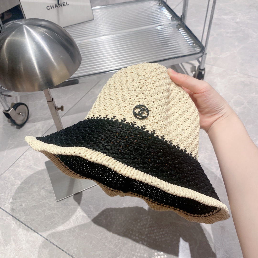Fashion Straw Bucket Hat