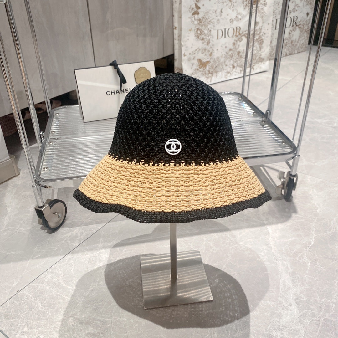 Fashion Straw Bucket Hat