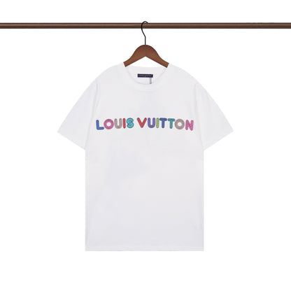 Irregular letter print T-shirt
