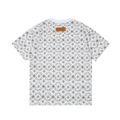 Retro monogram print T-shirt